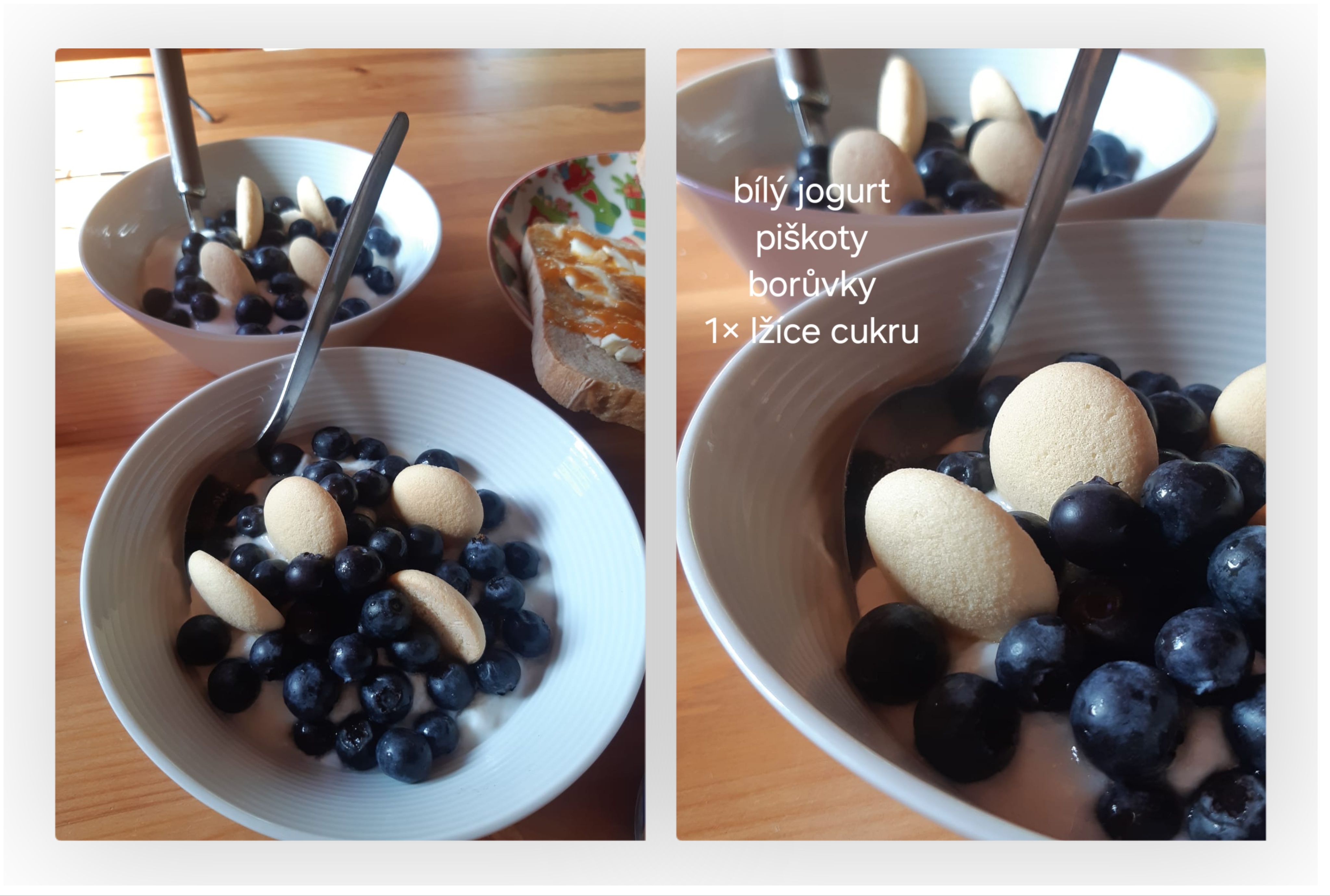 jogurt s borůvkami